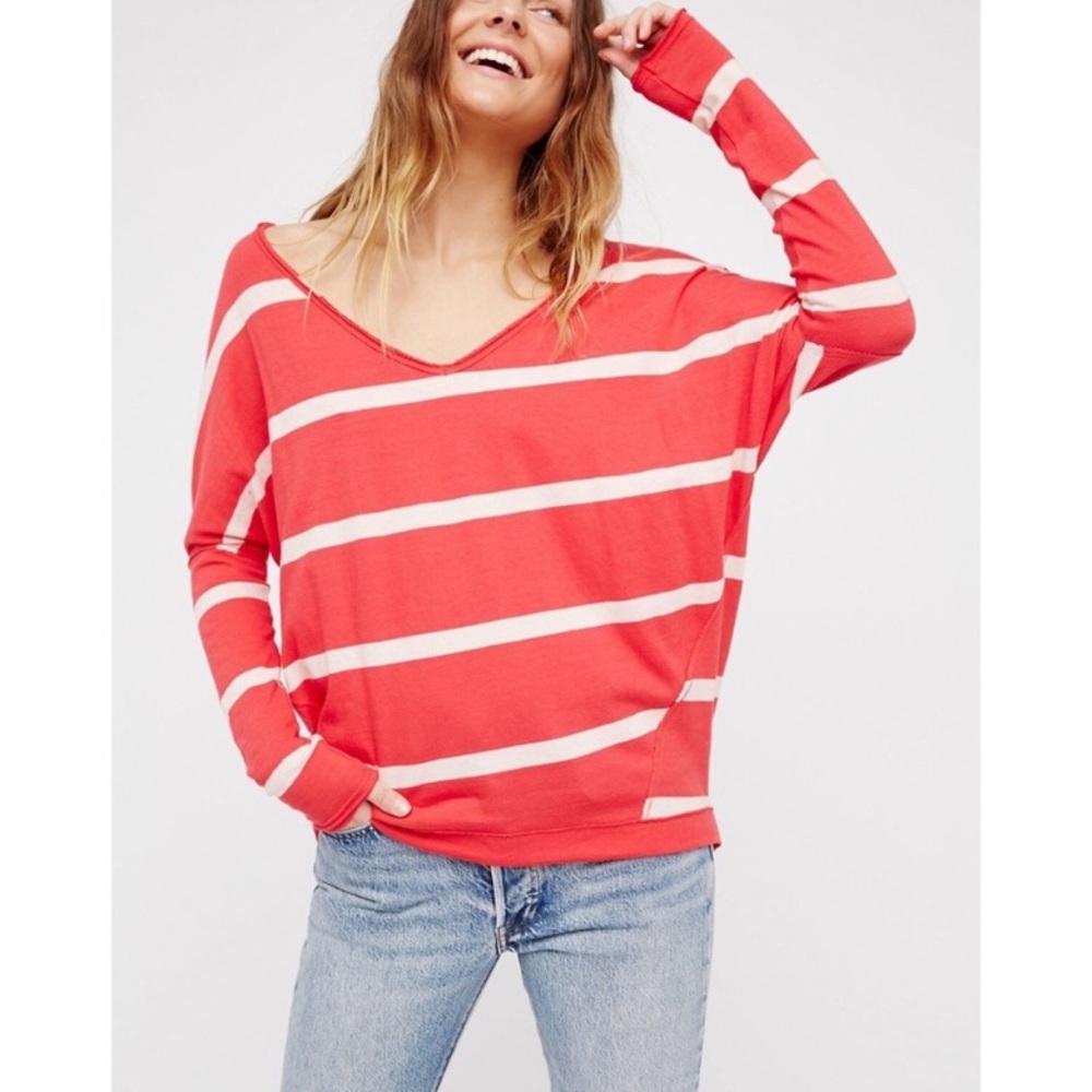 Free People Upstate Stripe Oversized Tunic